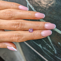 1.08 Ct. Purplish Pink Sapphire from Ceylon (Sri Lanka) Life Style