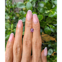 1.08 Ct. Purplish Pink Sapphire from Ceylon (Sri Lanka) Life Style