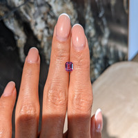 1.08 Ct. Purplish Pink Sapphire from Ceylon (Sri Lanka) Life Style