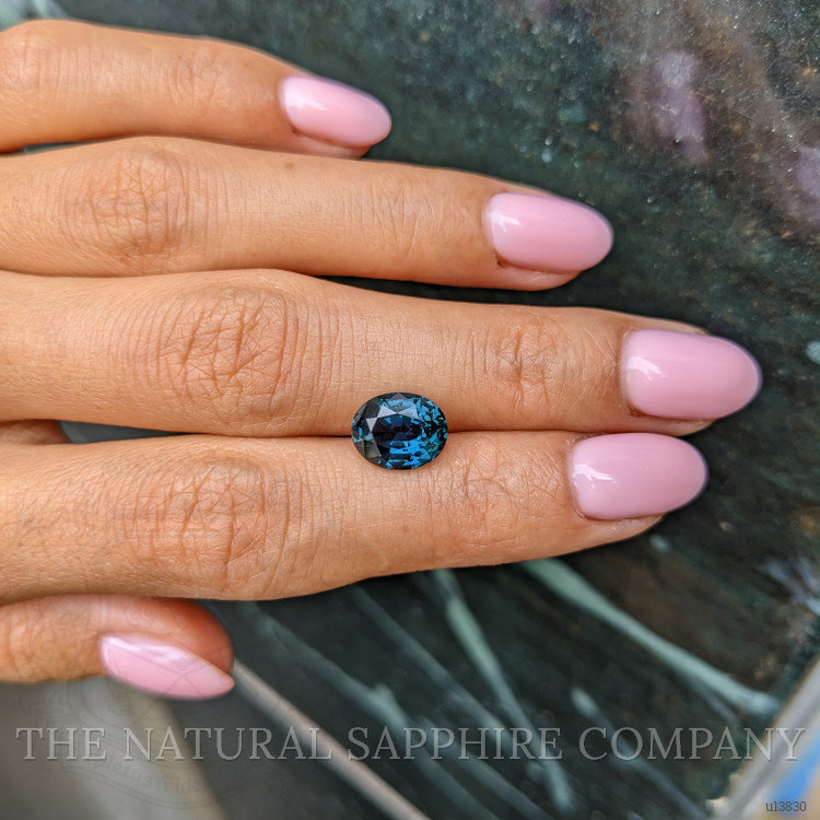 3.42 Ct. Greenish Blue Sapphire from Ceylon (Sri Lanka)