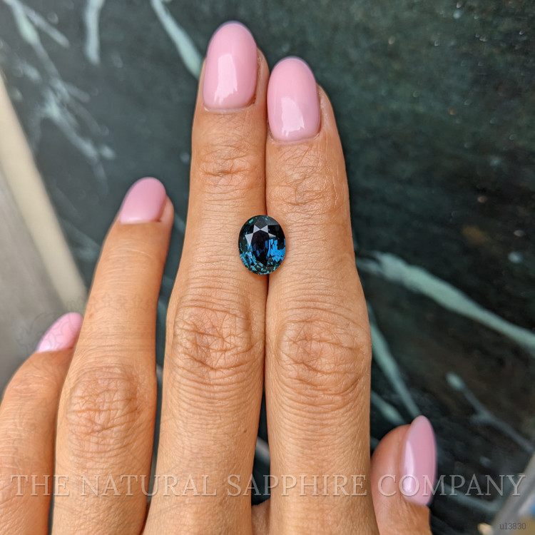 3.42 Ct. Greenish Blue Sapphire from Ceylon (Sri Lanka)