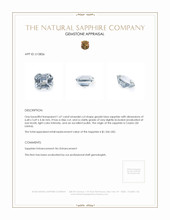 1.67 Ct. Sapphire from Ceylon (Sri Lanka) Appraisal