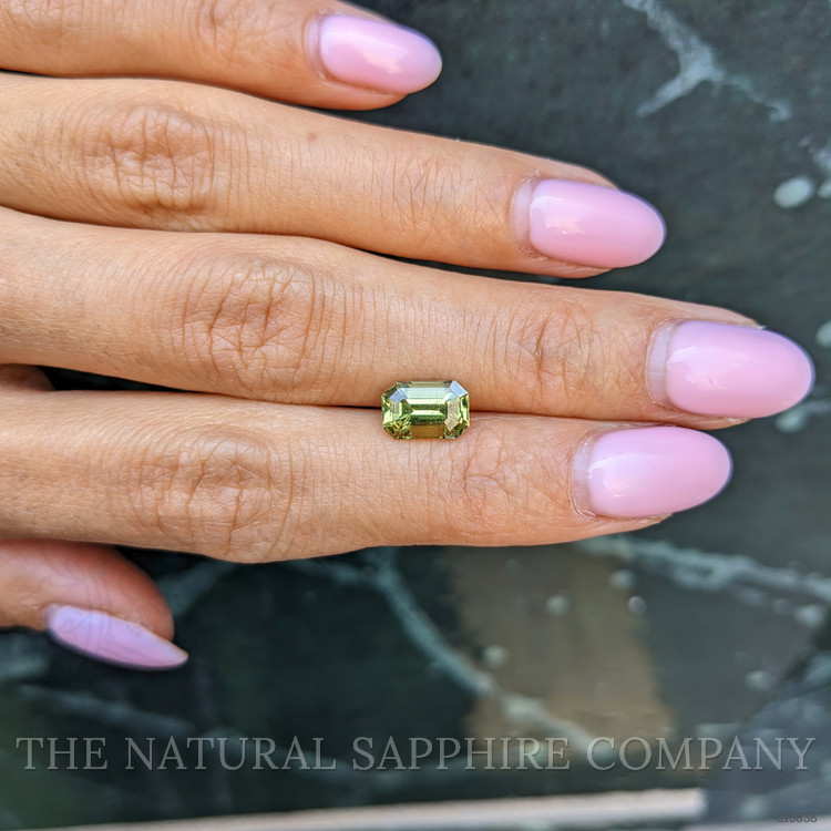 2.37 Ct. Greenish Yellow Sapphire from Ceylon (Sri Lanka)