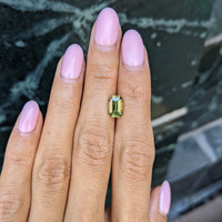 2.37 Ct. Greenish Yellow Sapphire from Ceylon (Sri Lanka) Life Style