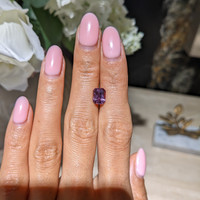 2.15 Ct. Pinkish Purple Sapphire from Ceylon (Sri Lanka) Life Style