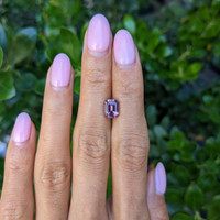 2.15 Ct. Pinkish Purple Sapphire from Ceylon (Sri Lanka) Life Style
