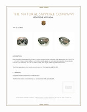 0.43 Ct. Brown Sapphire from Montana Appraisal