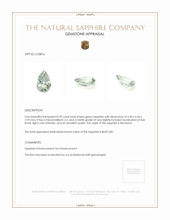 0.59 Ct. Green Sapphire from Montana Appraisal