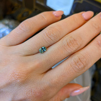 0.69 Ct. Green Sapphire from Montana Life Style