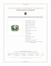 0.77 Ct. Green Sapphire from Montana Scan Report