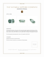 1.83 Ct. Bluish Green Sapphire from Montana Appraisal