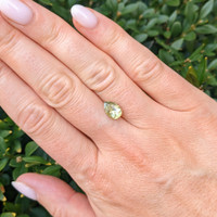 1.95 Ct. Yellowish Green Sapphire from Montana Life Style