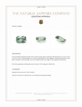 0.48 Ct. Green Sapphire from Montana Appraisal