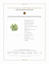 0.49 Ct. Yellowish Green Sapphire from Montana Scan Report