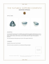 0.53 Ct. Greyish Blue Sapphire from Montana Appraisal