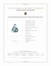 0.58 Ct. Greyish Blue Sapphire from Montana Scan Report