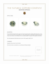 0.78 Ct. Greenish Yellow Sapphire from Montana Appraisal