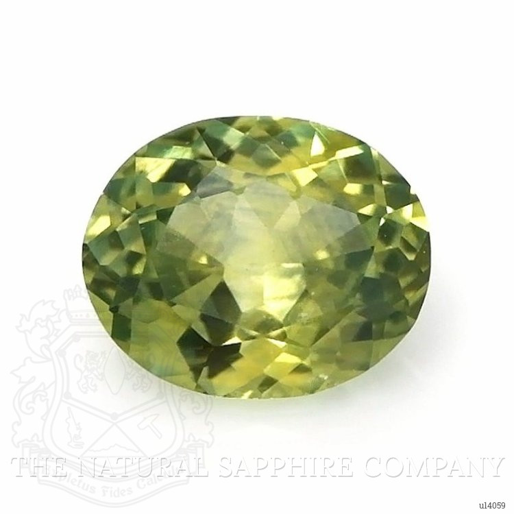 1.25 Ct. Yellowish Green Sapphire from Montana