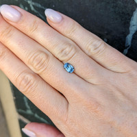 1.20 Ct. Greyish Blue Sapphire from Montana Life Style