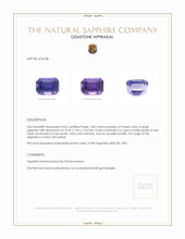 5.82 Ct. Sapphire from Ceylon (Sri Lanka) Appraisal