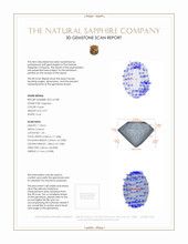 0.97 Ct. Purple Sapphire from Ceylon (Sri Lanka) 3 D Scan Report