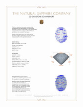 0.97 Ct. Purple Sapphire from Ceylon (Sri Lanka) 3 D Scan Report