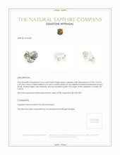 4.63 Ct. Green Sapphire from Ceylon (Sri Lanka) Appraisal