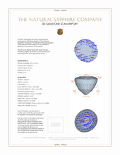 0.34 Ct. Sapphire from Ceylon (Sri Lanka) 3 D Scan Report