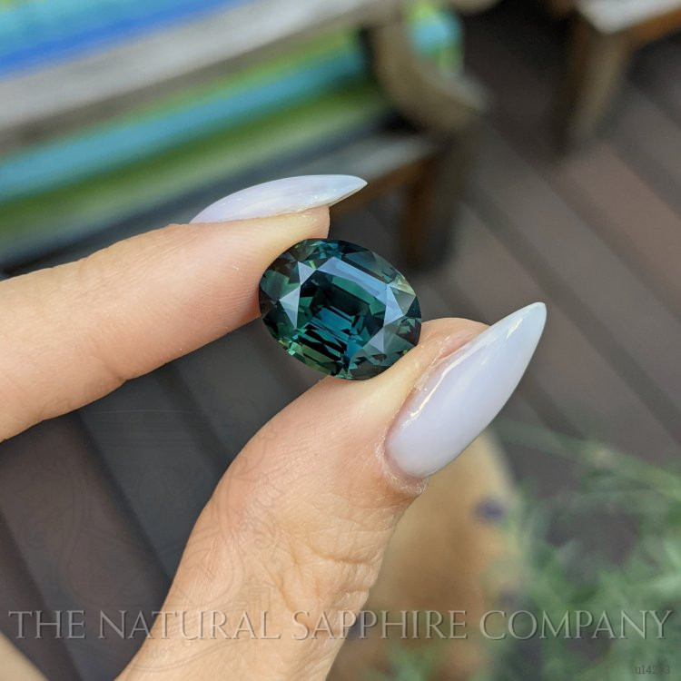 11.13 Ct. Bluish Green Sapphire from Ethiopia