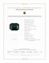 30.60 Ct. Bluish Green Sapphire from Ceylon (Sri Lanka) Scan Report