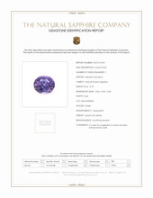 0.70 Ct. Purple Sapphire from Ceylon (Sri Lanka) Scan Report