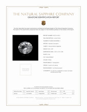 0.59 Ct. White Sapphire from Ceylon (Sri Lanka) Scan Report
