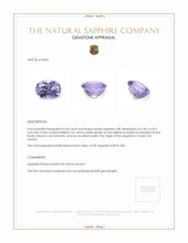 0.68 Ct. Purple Sapphire from Ceylon (Sri Lanka) Appraisal