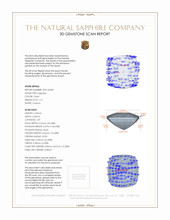 1.16 Ct. Sapphire from Ceylon (Sri Lanka) 3 D Scan Report