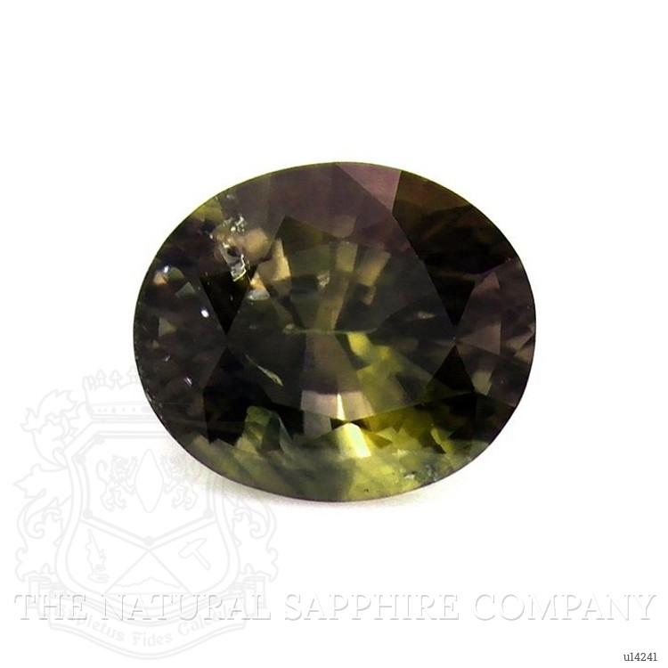 0.83 Ct. Greenish Brown Sapphire from Ceylon (Sri Lanka)