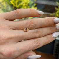 1.01 Ct. Peach Sapphire from Ceylon (Sri Lanka) Life Style