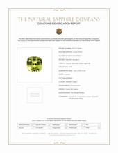 0.98 Ct. Yellowish Green Sapphire from Ceylon (Sri Lanka) Scan Report