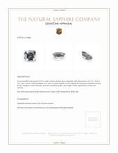 0.95 Ct. Grey Sapphire from Ceylon (Sri Lanka) Appraisal