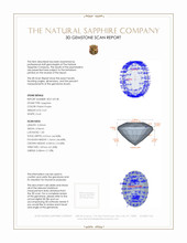 0.47 Ct. Pinkish Purple Sapphire from Ceylon (Sri Lanka) 3 D Scan Report