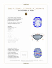 0.46 Ct. Purple Sapphire from Ceylon (Sri Lanka) 3 D Scan Report