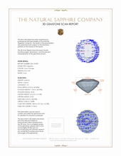 0.39 Ct. Sapphire from Ceylon (Sri Lanka) 3 D Scan Report