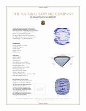 0.41 Ct. Sapphire from Ceylon (Sri Lanka) 3 D Scan Report