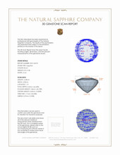 0.38 Ct. Brown Sapphire from Ceylon (Sri Lanka) 3 D Scan Report