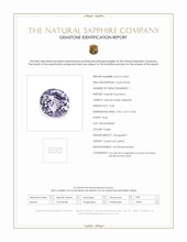 0.54 Ct. Purple Sapphire from Ceylon (Sri Lanka) Scan Report