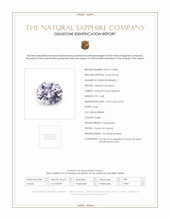 0.48 Ct. Purple Sapphire from Ceylon (Sri Lanka) Scan Report