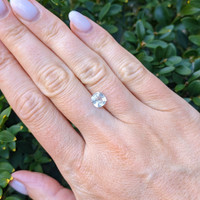 1.34 Ct. White Sapphire from Ceylon (Sri Lanka) Life Style