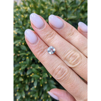 1.34 Ct. White Sapphire from Ceylon (Sri Lanka) Life Style