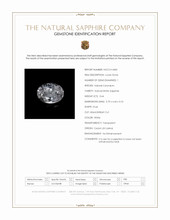 0.64 Ct. White Sapphire from Ceylon (Sri Lanka) Scan Report