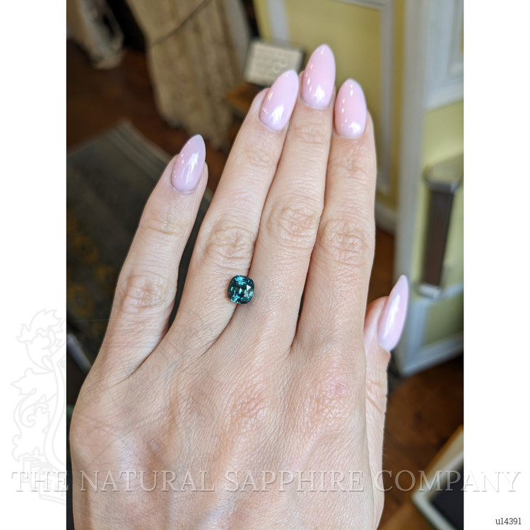 2.13 Ct. Greenish Blue Sapphire from Ceylon (Sri Lanka)