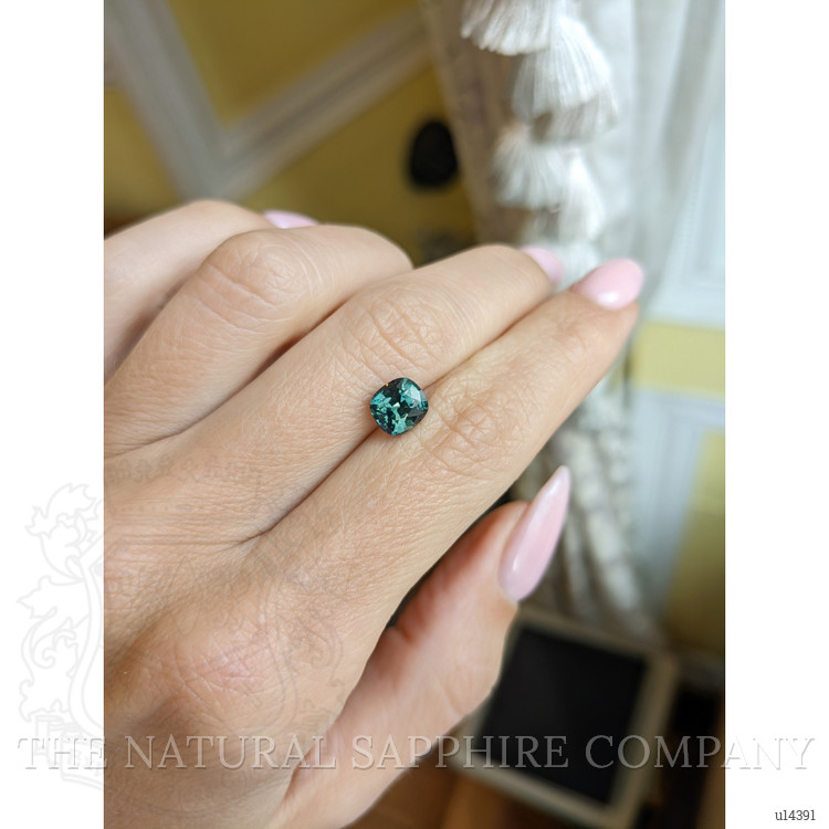 2.13 Ct. Greenish Blue Sapphire from Ceylon (Sri Lanka)